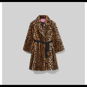 Marc Jacobs Faux Leopard Fur Coat